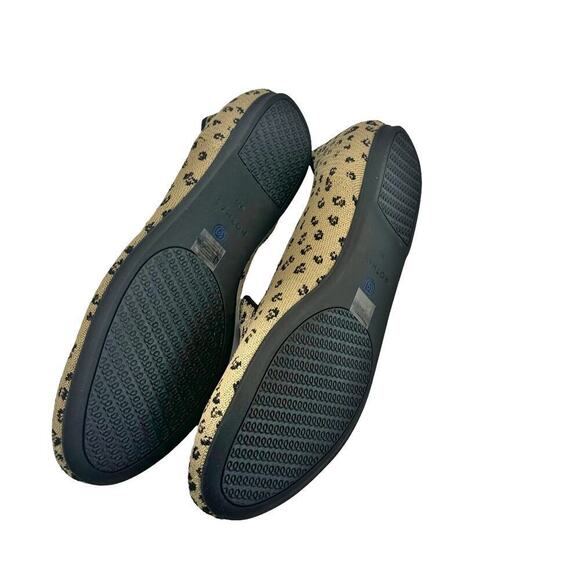 Rothy's Leopard Print Slip-On Loafer Flat Comfortable Tan/Black Size W9.5 NWOB - Picture 10 of 11
